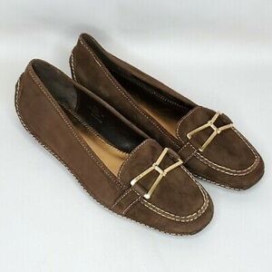 Calvin Klein Suede Loafers Leigh Moccasins Brown